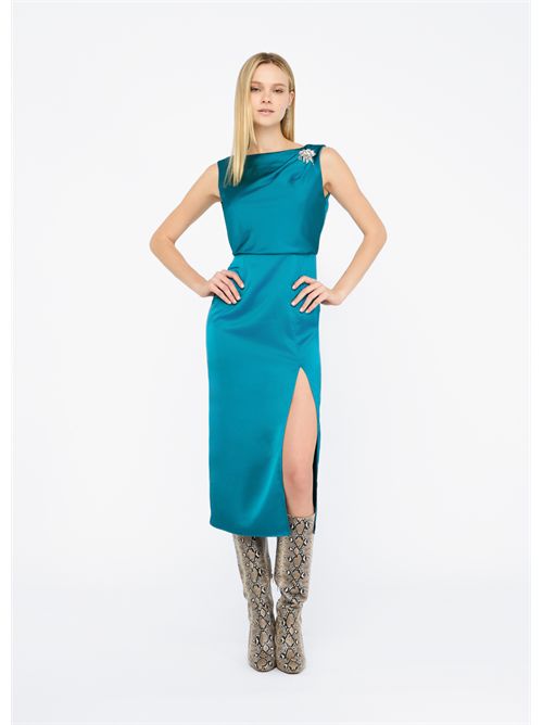 Abito midi elegante in raso LIU JO | CF5335T2956/X0215